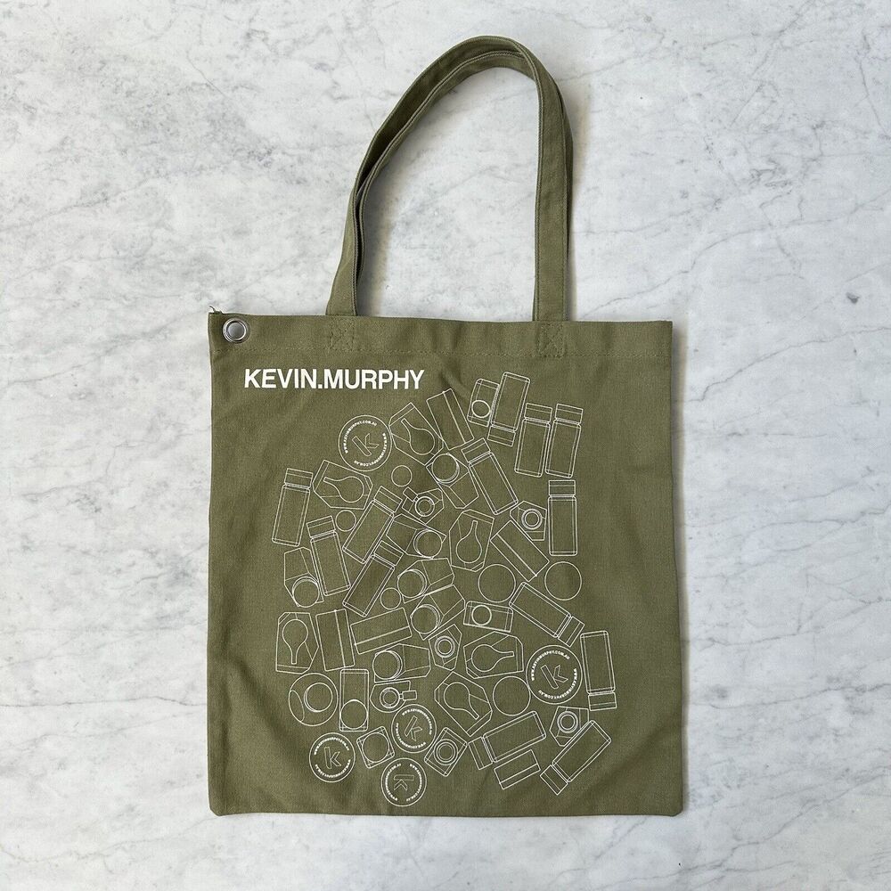 Kevin Murphy Army Green Canvas Tote Bag New Without Tag